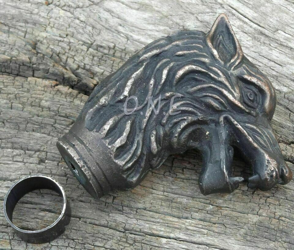 Antique wolf head Handle only For cane Walking Stick amazing Vintage best Gift