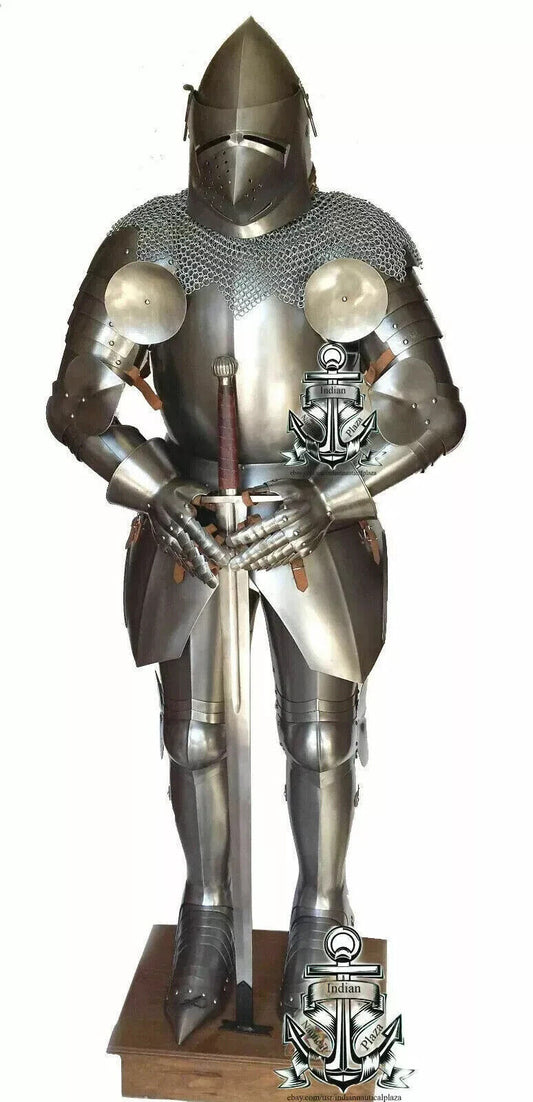 Medieval Knight Suit Of Armor Full Body Armour Suit With Sword Pig Face Helmet