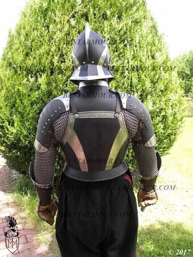 Medieval Larp Gothic Half Body Armor Suit Knight Full Armor Suit