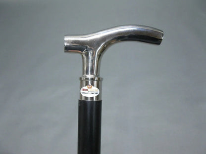 Vintage walking stick Polished Brass Derby Handle Cane Wood Style Black Handmade