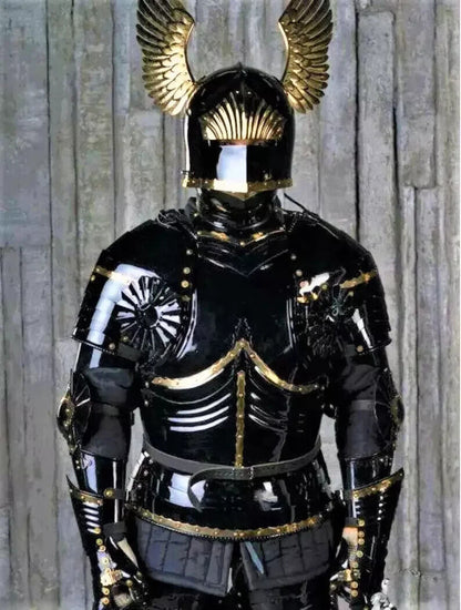 Medieval 15th Century Gothic Full Body Black armor Suit | Gothic armor Suit