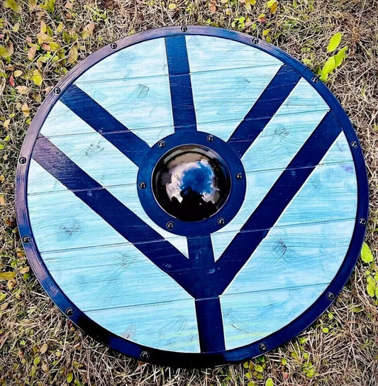 Viking Wooden Shield- Battle-Ready Shield Wooden Shield- Ragnar Viking Shield