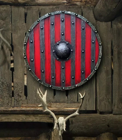 Medieval King Bjorn Ironside Battleworn Viking Shield valhalla shield