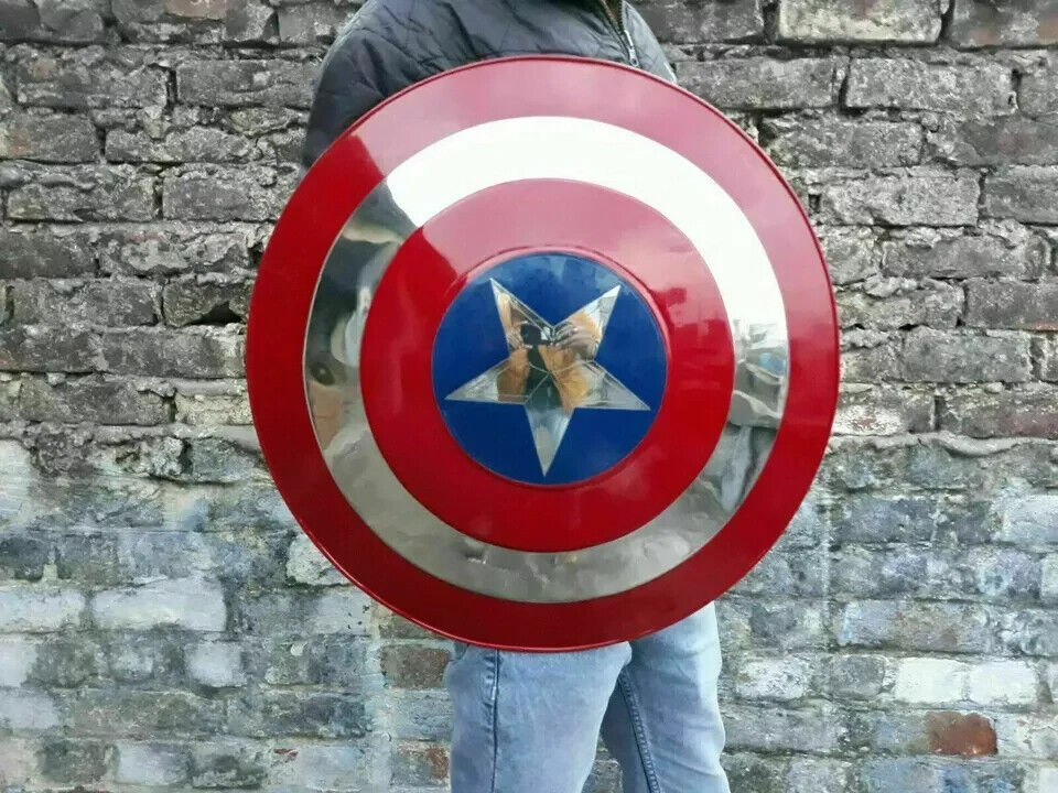 Medieval Captain America Shield X-Mas Cosplay Prop Best Steel Metal Shield GiftD