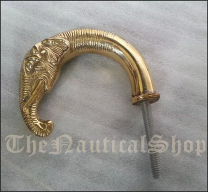 Brass Designer elephant handle for Wooden Walking Stick canes vintage men's gift