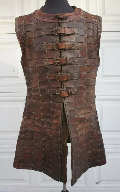 Leather Body Armour Viking Cosplay Armor Medieval Breastplate