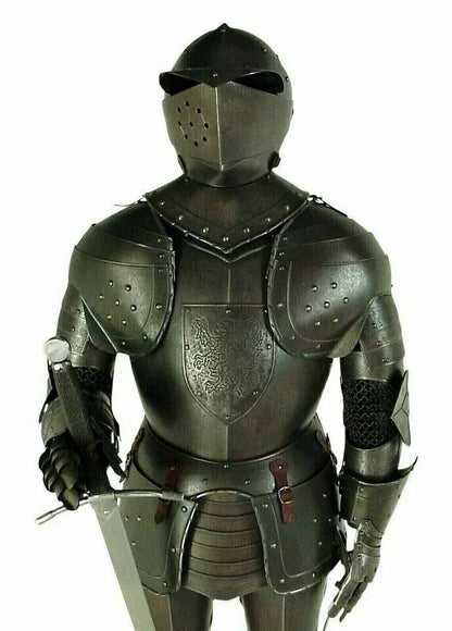 Medieval Knight Wearable Suit Of Armor Crusader Combat Full Body Armour