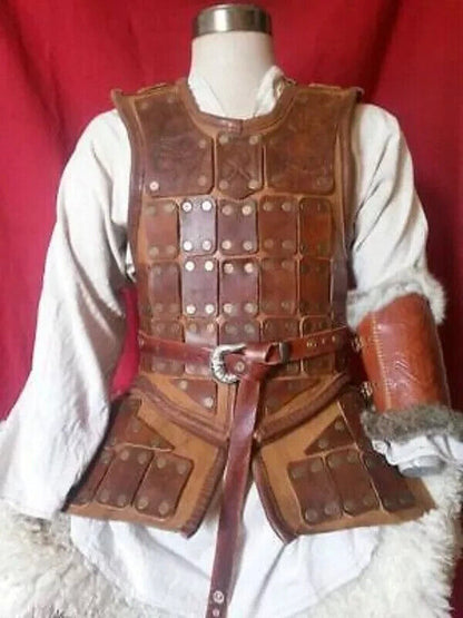 Viking Leather Armor Medieval Cosplay Costume