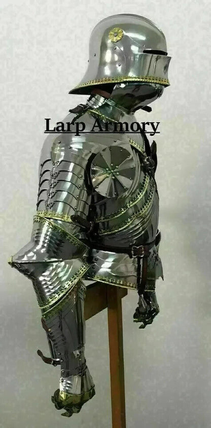 Medieval Knight Half Body Armor Suit Fully Wearable and Gothic armor suit