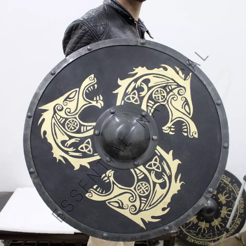 Medieval Shield Viking Shield 24"or 30" Wooden Shield Heavy Metal Fitted