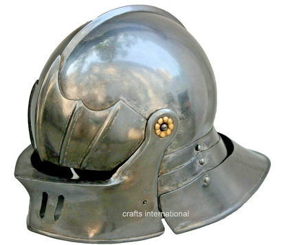 German Sallet Helmet 18ga Medieval Knight Sca Larp Warrior Halloween Gift