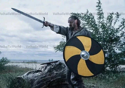 PRODUCT FEATURES: Medieval Wooden Viking Shield Fully Functional Shield For