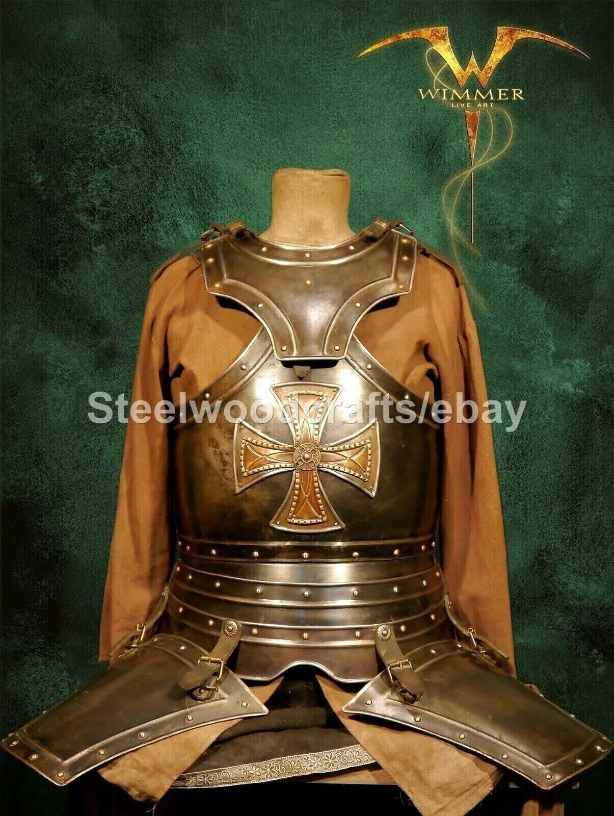 Medieval LOTR Elven Armor Cuirass With Gorget Breastplate Armor