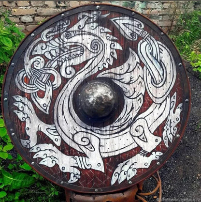 Medieval Viking Shield Dragon Battle Ready Viking Wooden Shield Best Gift