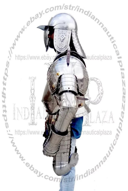 Medieval Armor Suit Polish Hussar Knight Armor Costumes Wearable Full Body Suit