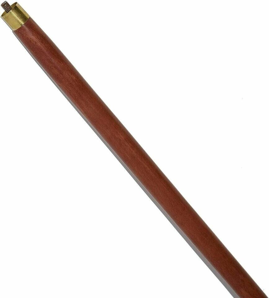 Victorian Walking Stick Cane Brass Handle with Brown Wooden