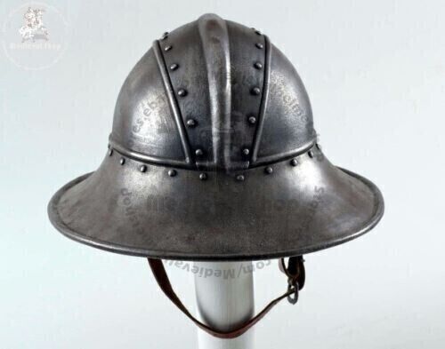 Kettle Hat Helmet Medieval Reenactment Infantry Spanish Gift for Role-Play