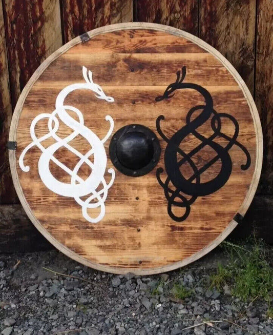 Viking Shield Historical Battle ready Wooden Shield Best Gift Larp