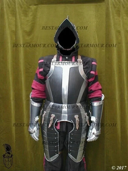 Medieval Larp Gothic Half Body Armor Suit Knight Half Armor Suit