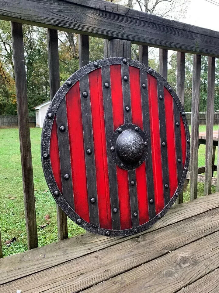 Medieval King Bjorn Ironside Battleworn Viking Shield valhalla shield