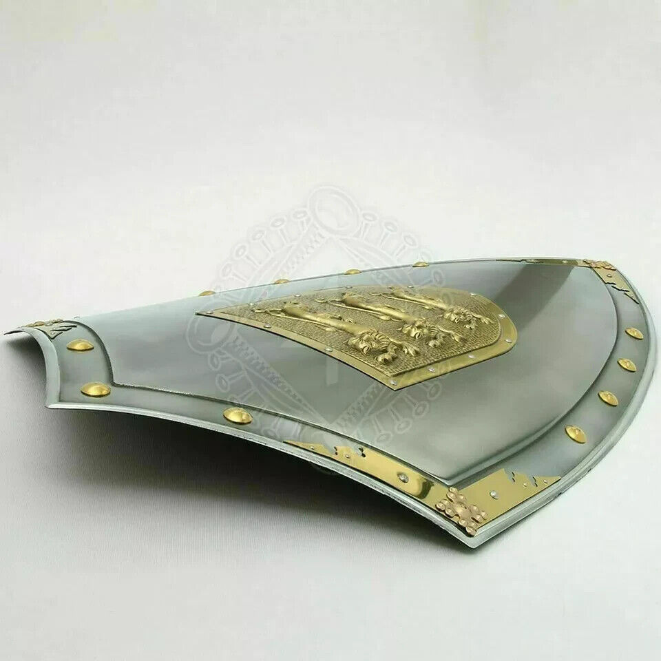 Medieval Larp Warrior Steel Shield King Richard the Lionheart Shield Christmas.