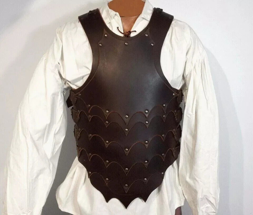 Medieval Replica Dragon Slayer Leather Jacket Reenacment Cuirass Armor