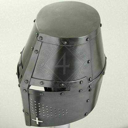 Medieval Helmet Knight Templar Crusader Armor Collectible Gift for Halloween