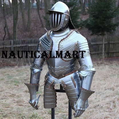 Medieval Armor Suit Polish Hussar Knight Armor Costumes Wearable Full Body Suit