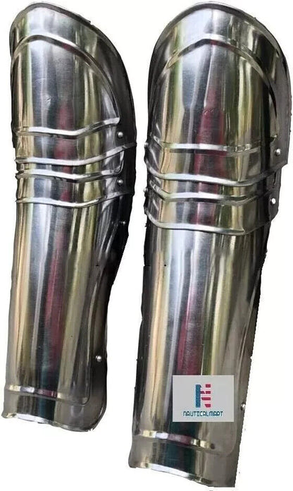 Medieval Knight Leg Armor "Guardian" Medieval Steel Full Greaves Leg Armor