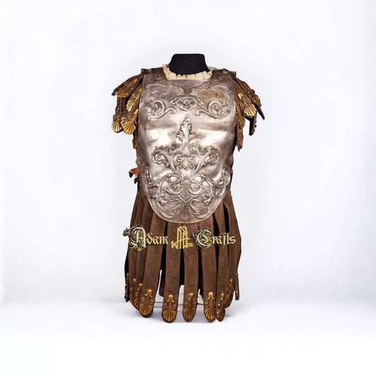 Medieval Roman Muscle Cuirass Armor Knight Embossed Breastplate