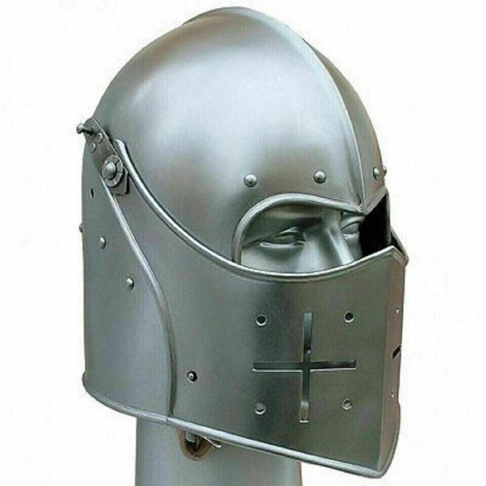 Helmet 18GA LARP Medieval Knight Tournament Close Armor Gift For Cosplay Actor