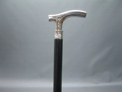 Vintage walking stick Polished Brass Derby Handle Cane Wood Style Black Handmade