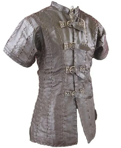 Viking Knight Leather Breastplate Medieval Body Armor Cosplay Costume