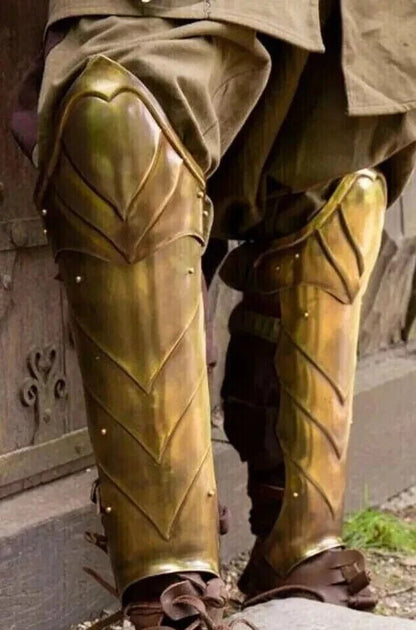 Medieval leg battle armor / cosplay leg guard Viking Gothic leg armor set