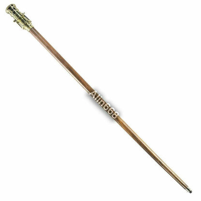 Walking Stick 39 inch with Fitted Solid Brass Telescope Handle Wooden Cane Gifts