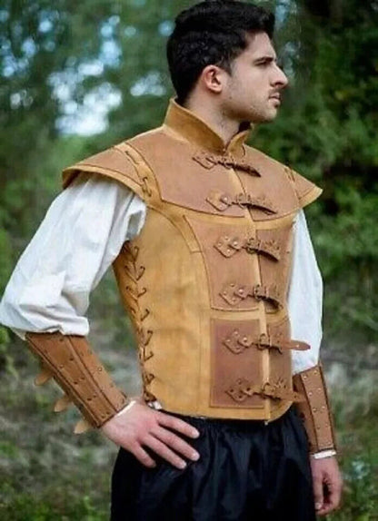 Medieval Viking Leather Armor LARP reenactment costume Renaissance armor