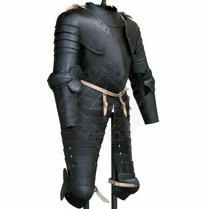 Fully Functional SCA LARP Steel Medieval August Half Body Armor Suit Cuirass