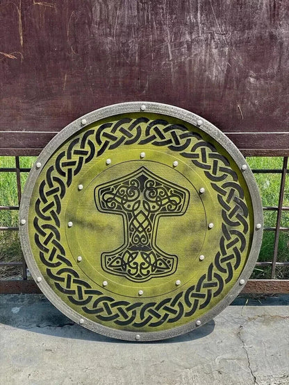 Viking Shield Battle item Shield Wooden Shield - Medieval Round Battle Warrior