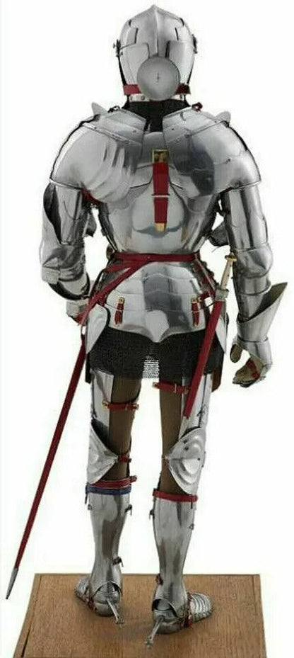 Medieval Gothic Wearable Knight Suit Of Armor Crusader Combat Full Body Armour.