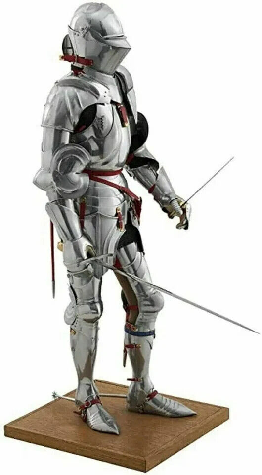 Medieval Gothic Wearable Knight Suit Of Armor Crusader Combat Full Body Armour.