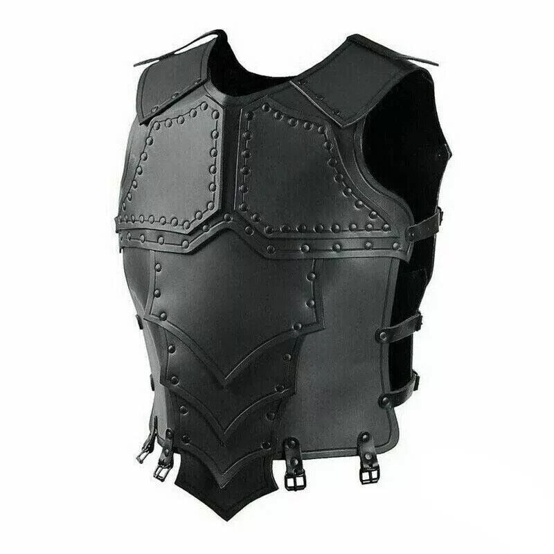 Viking Knight Leather Breastplate Medieval Leather Body Armor Cosplay Costume