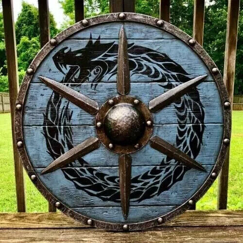 Medieval X-Mas Roman Viking Shield Round Wooden Armor Shield