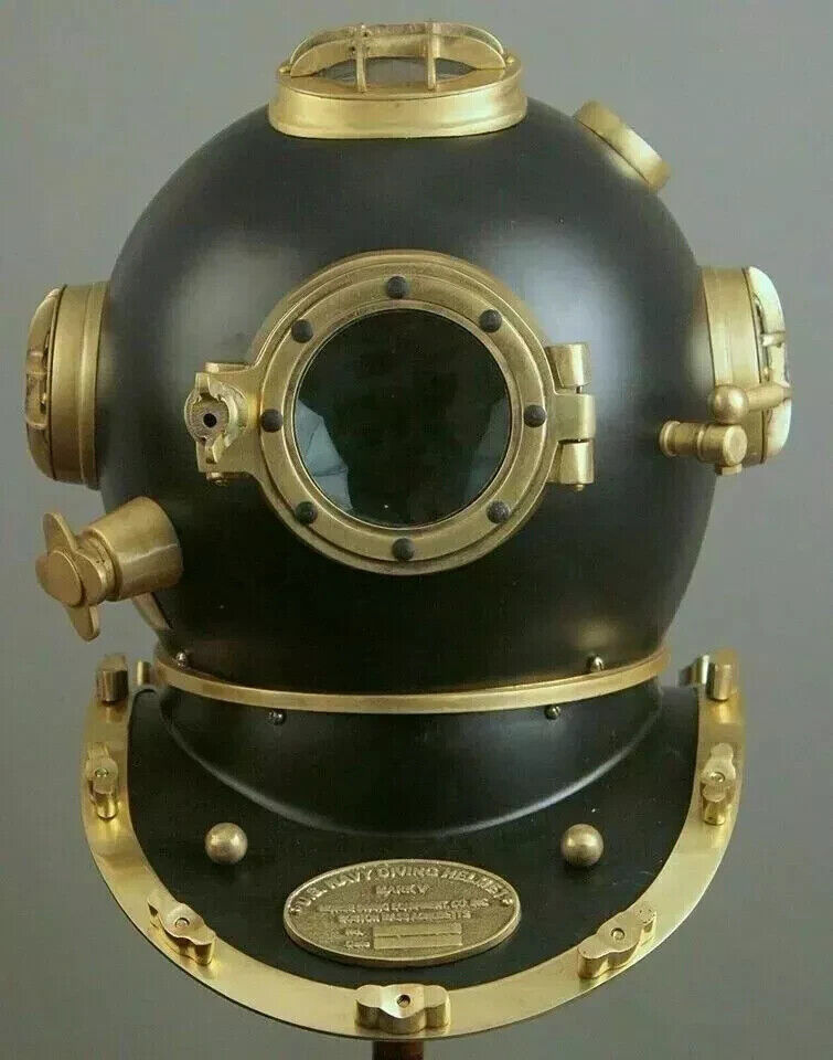 Rare Antique Diving Divers Helmet Mark V Vintage Navy Us Sea Deep Scuba Helmet.