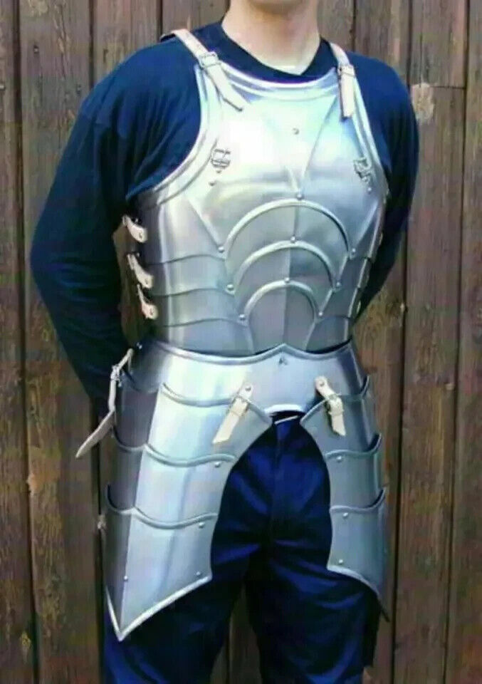 Medieval Handmade Solid Steel Half Body Plated Armor Suit Sca- Larp- Reenactment