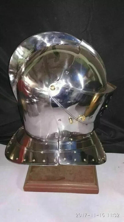 LARP MEDIEVAL CLOSE HELMET BATTLE KNIGHT ARMOR HELMET