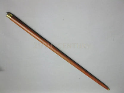 Solid Rosewood Solid Wooden Walking Cane Stick without Handle Victorian Vintage