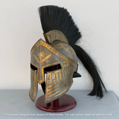 King Leonidas Spartan Helmet – Medieval Greek Armor | 300 Movie Replica | LARP, Halloween, Cosplay, Display & Christmas Gift