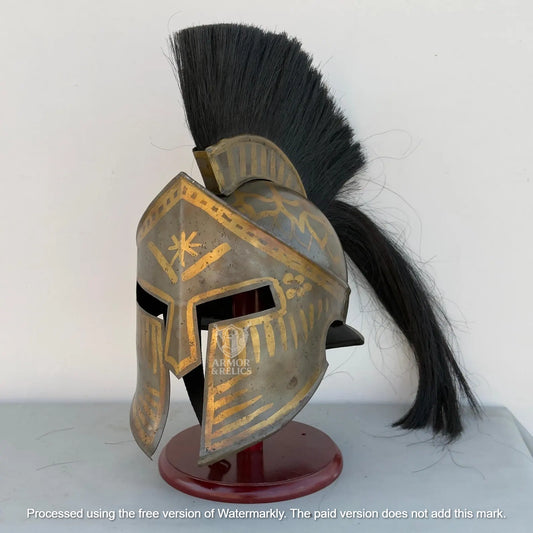 King Leonidas Spartan Helmet – Medieval Greek Armor | 300 Movie Replica | LARP, Halloween, Cosplay, Display & Christmas Gift