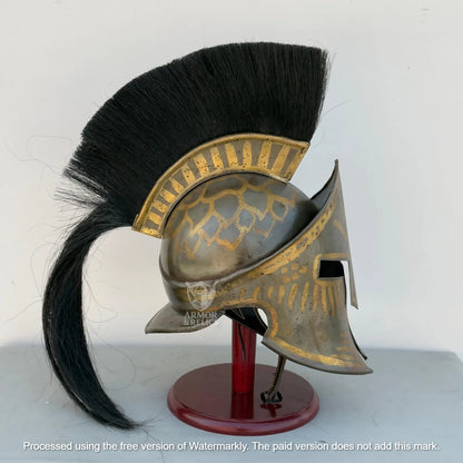 King Leonidas Spartan Helmet – Medieval Greek Armor | 300 Movie Replica | LARP, Halloween, Cosplay, Display & Christmas Gift