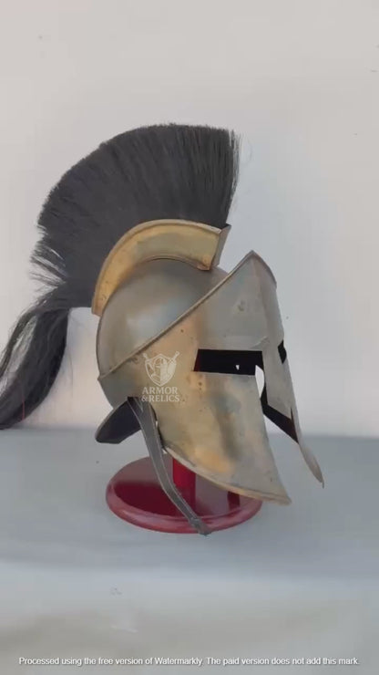 Medieval Greek 300 Movie Spartan Helmet – Limited Edition King Leonidas Replica with Stand